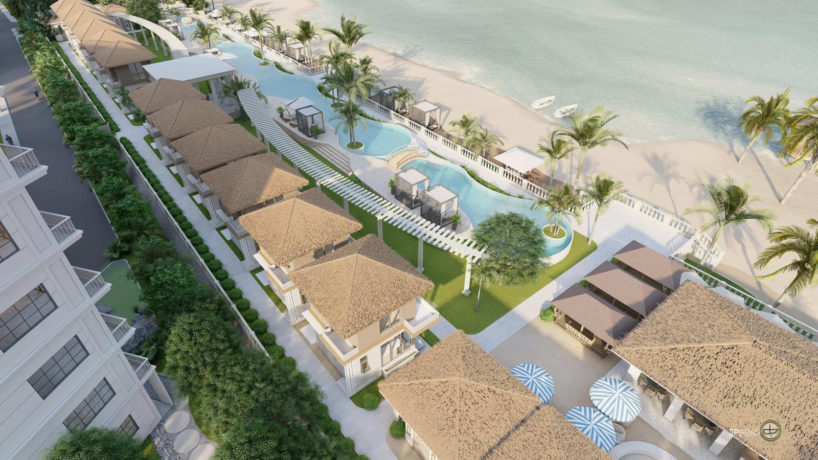 Aerial view of Del Mar development